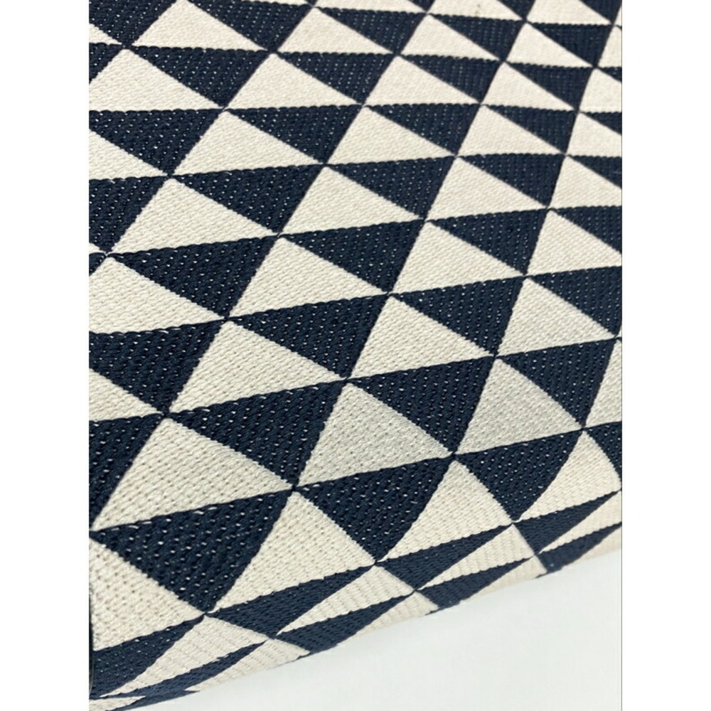 Prada Symbole embroidered tote bag white geometric Black - Picture 9 of 9